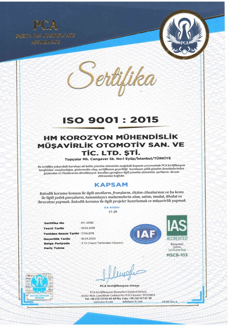 ISO Belgesi
